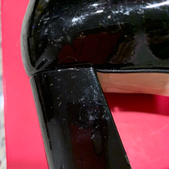 Kate Spade ♠️ block black patent leather shoes - Picture 8 of 11